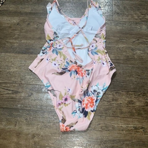 Floral One Piece Swimsuit - Picture 2 of 2